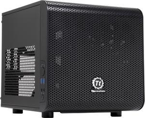 Thermaltake Core V1 Extreme Mini ITX Cube Chassis, Compatible with Air and Liquid Cooling Builds (CA-1B8-00S1WN-00)