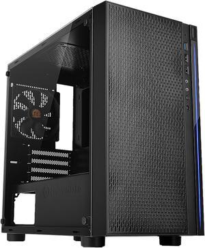 Thermaltake Versa H18 Tempered Glass Black SPCC Micro ATX Gaming Computer Case CA-1J4-00S1WN-01