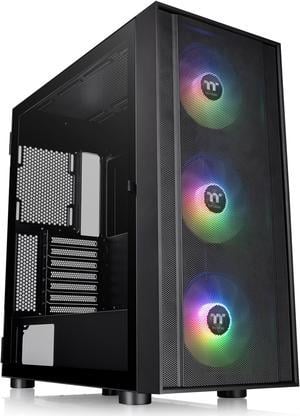 Thermaltake H570 TG Black ATX Mid Tower ARGB Tempered Glass Computer Case Chassis with Mesh Front Panel CA-1T9-00M1WN-01