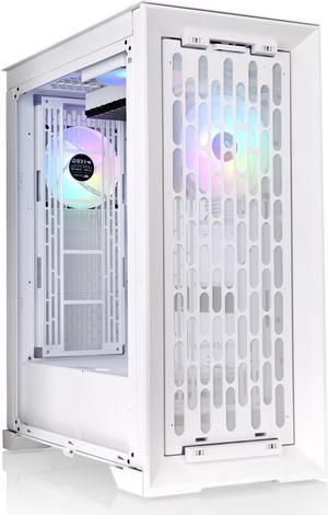 Thermaltake CTE T500 TG ARGB Snow E-ATX Full Tower with Centralized Thermal Efficiency Design; 3x140mm White CT140 ARGB Fans Pre-Installed; Tempered Glass Front & Side Panel; CA-1X8-00F6WN-01; White