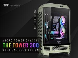 Thermaltake Tower 300 Matcha Green Micro-ATX Case; 2x140mm CT Fan Included; Support Up to 420mm Radiator; Horizontal display capable with optional Chassis Stand Kit/Optional LCD Kit; CA-1Y4-00SEWN-00