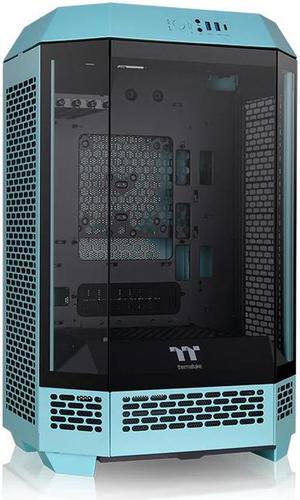 Thermaltake Tower 300 Turquoise Micro-ATX Case; 2x140mm CT Fan Included; Support Up to 420mm Radiator; Horizontal display capable with optional Chassis Stand Kit/Optional LCD Kit; CA-1Y4-00SBWN-00