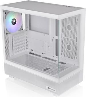 Thermaltake View 270 TG ARGB Snow Mid Tower E-ATX Case Support; Preinstalled 1 x CT140 ARGB Fans; 360MM Radiator Support with Temper Glass on Front and Side ; CA-1Y7-00M6WN-00; 3 Year Warranty