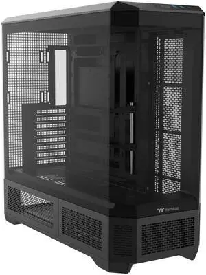 Thermaltake View 600 TG; Full Tower; 420mm Radiator Support; 480mm GPU Clearance; Hidden Connector Support; Rotatable PCIe Slots; 220mm PSU Clearance; Black; CA-11H-00F1WN-00