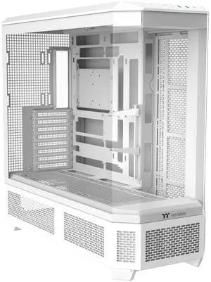 Thermaltake View 600 TG; Full Tower; 420mm Radiator Support; 480mm GPU Clearance; Hidden Connector Support; Rotatable PCIe Slots; 220mm PSU Clearance; Snow; CA-11H-00F6WN-00