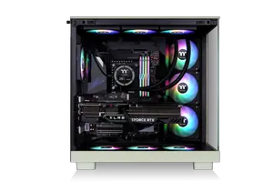 Thermaltake View 380 XL WS ARGB; Mid Tower Chassis; Side Wood Trim; 4x120mm ARGB Lite Fans Included; 360mm Radiator Support; 420mm GPU Clearance; 180mm Max PSU Length; 160mm Air Cooler Max Height