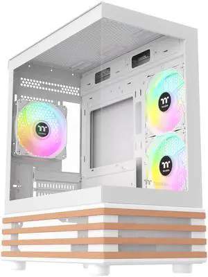 Thermaltake View 170 WS ARGB; Micro Chassis; Bottom Wood Trim; 3x120mm ARGB Lite Fans Included; 280mm Radiator Support; 340mm GPU Clearance; 180mm Max PSU Length; 160mm Air Cooler Max Height; mATX/mIT