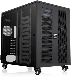 Thermaltake AX1000 TG; Super Tower Chassis; Dual-System Workstation Support; SSI-CEB/SSI-EEB/XL-ATX/E-ATX/ATX/mATX/mITX; Hidden Connector Support; 420mm AIO Radiator Support; 560mm DIY Radiator-Black Thermaltake AX1000 TG; Super Tower Chassis; Dual-System Workstation Support; SSI-CEB/SSI-EEB/XL-ATX/E-ATX/ATX/mATX/mITX; Hidden Connector Support; 420mm AIO Radiator Support; 560mm DIY Radiator-Black