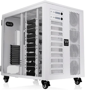 Thermaltake AX1000 TG; Super Tower Chassis; Dual-System Workstation Support; SSI-CEB/SSI-EEB/XL-ATX/E-ATX/ATX/mATX/mITX; Hidden Connector Support; 420mm AIO Radiator Support; 560mm DIY Radiator -Snow Thermaltake AX1000 TG; Super Tower Chassis; Dual-System Workstation Support; SSI-CEB/SSI-EEB/XL-ATX/E-ATX/ATX/mATX/mITX; Hidden Connector Support; 420mm AIO Radiator Support; 560mm DIY Radiator -Snow
