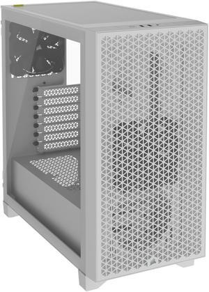 CORSAIR 3000D AIRFLOW Mid-Tower PC Case - White - 2x SP120 ELITE Fans - Four-Slot GPU Support – Fits up to 8x 120mm fans - High-Airflow Design