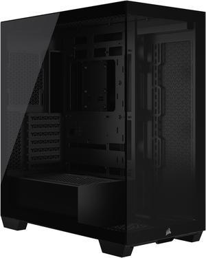 CORSAIR 3500X Tempered Glass Mid-Tower PC Case, Black – No Fans Included - Reverse Connection Motherboard Compatible – Fits up to 10x 120mm Fans – Up to 2x 360mm Radiators