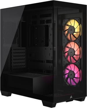 CORSAIR iCUE LINK 3500X RGB Tempered Glass Mid-Tower PC Case – 3x Pre-Installed RX120 RGB Fans – Reverse Connection Motherboard Compatible – Fits up to 10x 120mm Fans