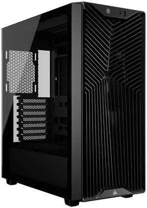 CORSAIR 3200D RS Mid-Tower PC Case - Supports a 360mm radiator - USB Type-C/Type-A front I/O port - 9x 120mm fans and 4x 140mm fans - GPU Anti-sag Stabilization Arm - Tempered glass side panel - Black CORSAIR 3200D RS Mid-Tower PC Case - Supports a 360mm radiator - USB Type-C/Type-A front I/O port - 9x 120mm fans and 4x 140mm fans - GPU Anti-sag Stabilization Arm - Tempered glass side panel - Black