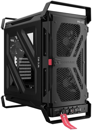 CORSAIR WARTHOG RS Airflow Mid-Tower Case - Thick Steel Construction - 2x RS200 & 1x RS120 fans - High-Airflow Performance - InfiniRailFan Mounting System - Fits Multiple 360mm Radiators - Black CORSAIR WARTHOG RS Airflow Mid-Tower Case - Thick Steel Construction - 2x RS200 & 1x RS120 fans - High-Airflow Performance - InfiniRailFan Mounting System - Fits Multiple 360mm Radiators - Black