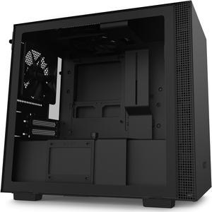 NZXT H210 - Mini-ITX PC Gaming Case - Front I/O USB Type-C Port - Tempered Glass Side Panel - Cable Management System - Water-Cooling Ready - Radiator Bracket - Steel Construction - Black