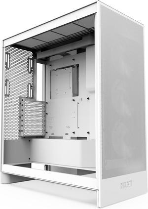 NZXT H7 Flow (2024) Mid-Tower Case - All White-CM-H72FW-01