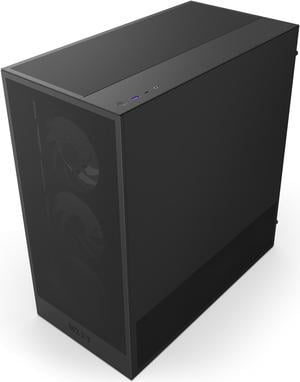 NZXT H Series H5 Flow 2024 RGB Edition ATX Mid Tower Chassis All Black Color