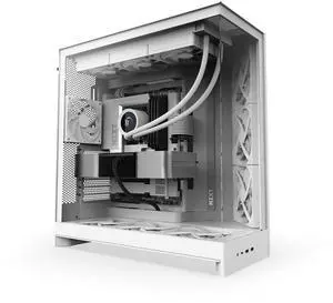 NZXT H9 Flow (2025) CM-H92FW-01 Large Dual-Chamber ATX Mid-Tower - White