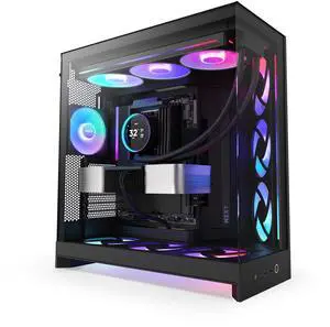 NZXT CM-H92FB-R1 Black tinted tempered glass Mid-Tower Case (Computer Cases - ATX Form)