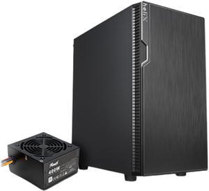 Rosewill FBM-X2-400-HELIX Micro ATX Mini Tower Desktop Gaming PC Computer Case with Pre-Installed 400W PSU, 240mm AIO Support, USB 3.0