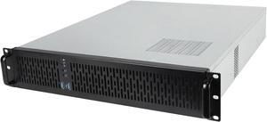 Rosewill 2U Server Chassis Rackmount Case 4x 35 Bays 2x 25 Devices ATX Compatible Up to 4x 80mm Fans 2x USB 30 SilverBlack  RSVZ2850U
