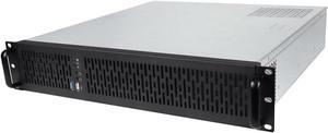 Rosewill 2U Server Chassis Rackmount Case, 4x 3.5" Bays, 2x 2.5" Devices, ATX Compatible, Up to 4x 80mm Fans, 2x USB 3.0, Silver/Black - RSV-Z2850U