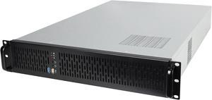 Rosewill RSV-Z2900U 2U Server Chassis Rackmount Case, 4x 3.5" Bays, 2x 2.5" Devices, E-ATX Compatible, 3x 80mm Fans, 1x USB 3.0, 1x USB 2.0, Silver/Black