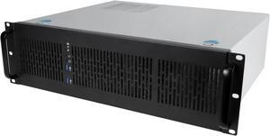 Rosewill 3U Server Chassis Rackmount Case 6x 35 Bays ATX Compatible 2x 80mm Fans 2x USB 30 SilverBlack  RSVZ3100U