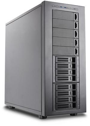 Rosewill Full Tower Workstation Case | Server Chassis | Supports up to 8 3.5" Hot-Swap 3.5"/2.5" SATA/SAS and 4 2.5" SSD | E-ATX Compatible | 1x 14cm PWM Fan | USB 3.2 Type-C - THOR NAS PRO