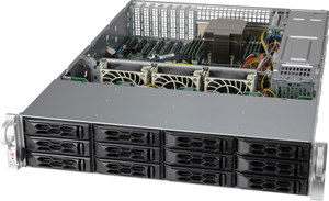 SUPERMICRO SuperChassis CSE-LA26AC12-R920LP1 Silver 2U Desktop Server Case