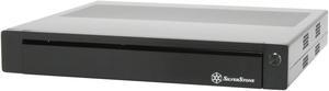 SILVERSTONE Black Aluminum front panel, 1.0mm SECC body Lascala Series LC19B-R Micro ATX Media Center / HTPC Case