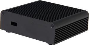 SilverStone PT14B-H2 Black Aluminum Mini-ITX Desktop Computer Case