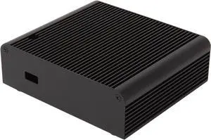 SilverStone PETITE Series PT14B-H1T1 Black Aluminum NUC Computer Case with 1x HDMI Port and 1x Thunderbolt Port