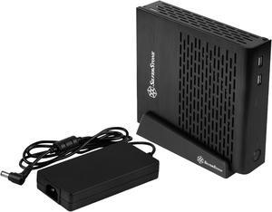 SilverStone SST-PT13B-120 Black Aluminum top cover / Steel body Mini-ITX Computer Case