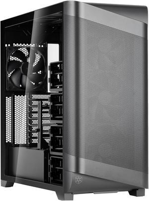 SilverStone SETA A2 Black Steel / Plastic / Tempered Glass ATX Mid Tower Computer Case