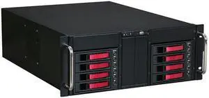 iStarUSA D-410-B8SA-RED Red Zinc-Coated Steel 4U Rackmount Server Case