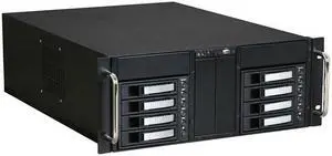 iStarUSA D-410B8SA-SILVER Silver Zinc-Coated Steel 4U Rackmount Server Case