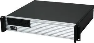iStarUSA D-213-MATX-SILVER Metal/ Aluminum 2U Rackmount microATX Server Chassis - OEM