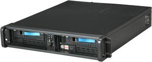 iStarUSA D200ND-2T7SA-BL Blue Steel 2U Rackmount Compact Stylish Server Case with Rails - OEM