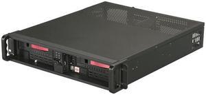 iStarUSA D200ND-2T7SA-RD Red Steel 2U Rackmount Compact Stylish Server Case with Rails - OEM