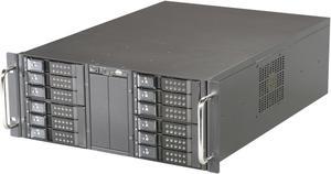 iStarUSA D410-DE12BK Black Steel 4U Rackmount 10-Bay Stylish Storage Server Rackmount Chassis