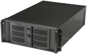 iStarUSA D-400L-7 Black Aluminum / Steel 4U Rackmount High Performance Chassis - Black Bezel