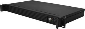 iStarUSA D-118V2-ITX-30FX8 Black Metal / Aluminum 1U Rackmount Compact Server Case - OEM