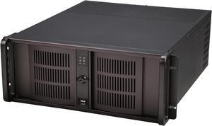 iStarUSA D-414 Black Aluminum / Steel 4U Rackmount 14 Slots Industrial PC Chassis
