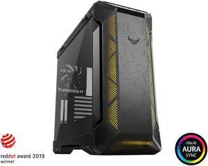 ASUS TUF Gaming GT501 Mid-Tower Computer Case for up to EATX Motherboards with USB 3.0 Front Panel, Smoked Tempered Glass, Steel Construction, and Four Case Fans (GT501 TUF GAMING CASE/GRY/WITH HANDL) ASUS TUF Gaming GT501 Mid-Tower Computer Case for up to EATX Motherboards with USB 3.0 Front Panel, Smoked Tempered Glass, Steel Construction, and Four Case Fans (GT501 TUF GAMING CASE/GRY/WITH HANDL)