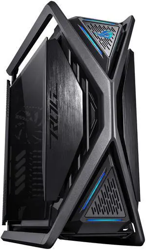 ASUS ROG Hyperion GR701 EATX full-tower computer case with semi-open structure, tool-free side panels, supports up to 2 x 420mm radiators, built-in graphics card holder,2x front panel Type-C ASUS ROG Hyperion GR701 EATX full-tower computer case with semi-open structure, tool-free side panels, supports up to 2 x 420mm radiators, built-in graphics card holder,2x front panel Type-C