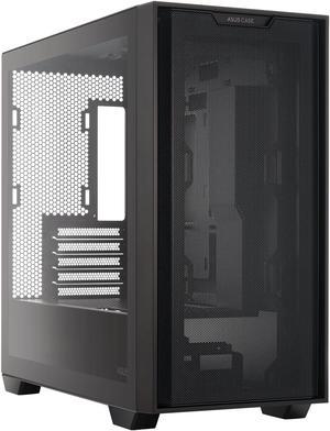 ASUS A21/BLK// Micro ATX Computer Case Steel / Plastic / Tempered Glass-Black