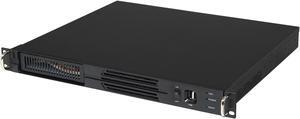 Athena Power RM-1U100DM Black Aluminum / Steel 1U Rackmount Server Case - OEM
