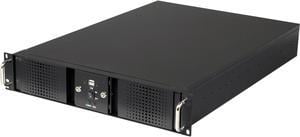 Athena Power RM-DD2U24E608 Black 1.2mm Steel 2U Rackmount Server Case