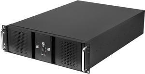 Athena Power RM-DD3U36E808 Black 1.2mm Steel 3U Rackmount Server Case